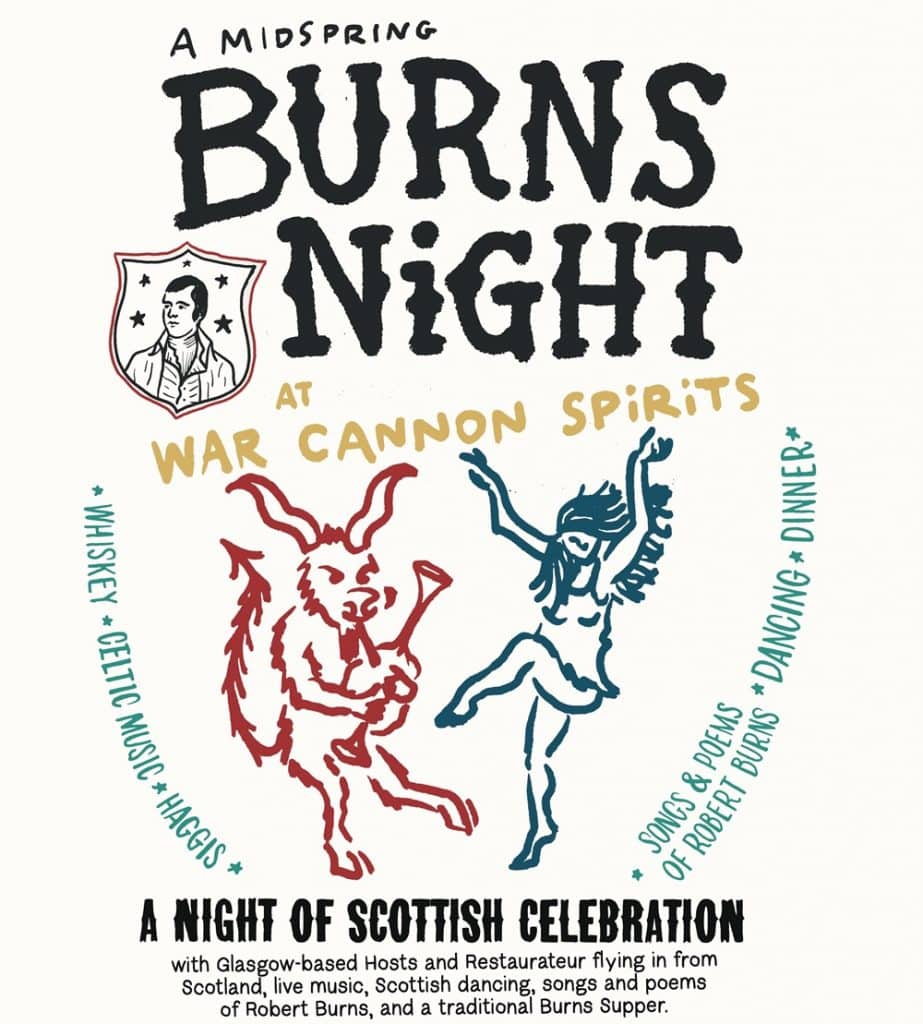 Midspring Burns Night at War Cannon Spirts